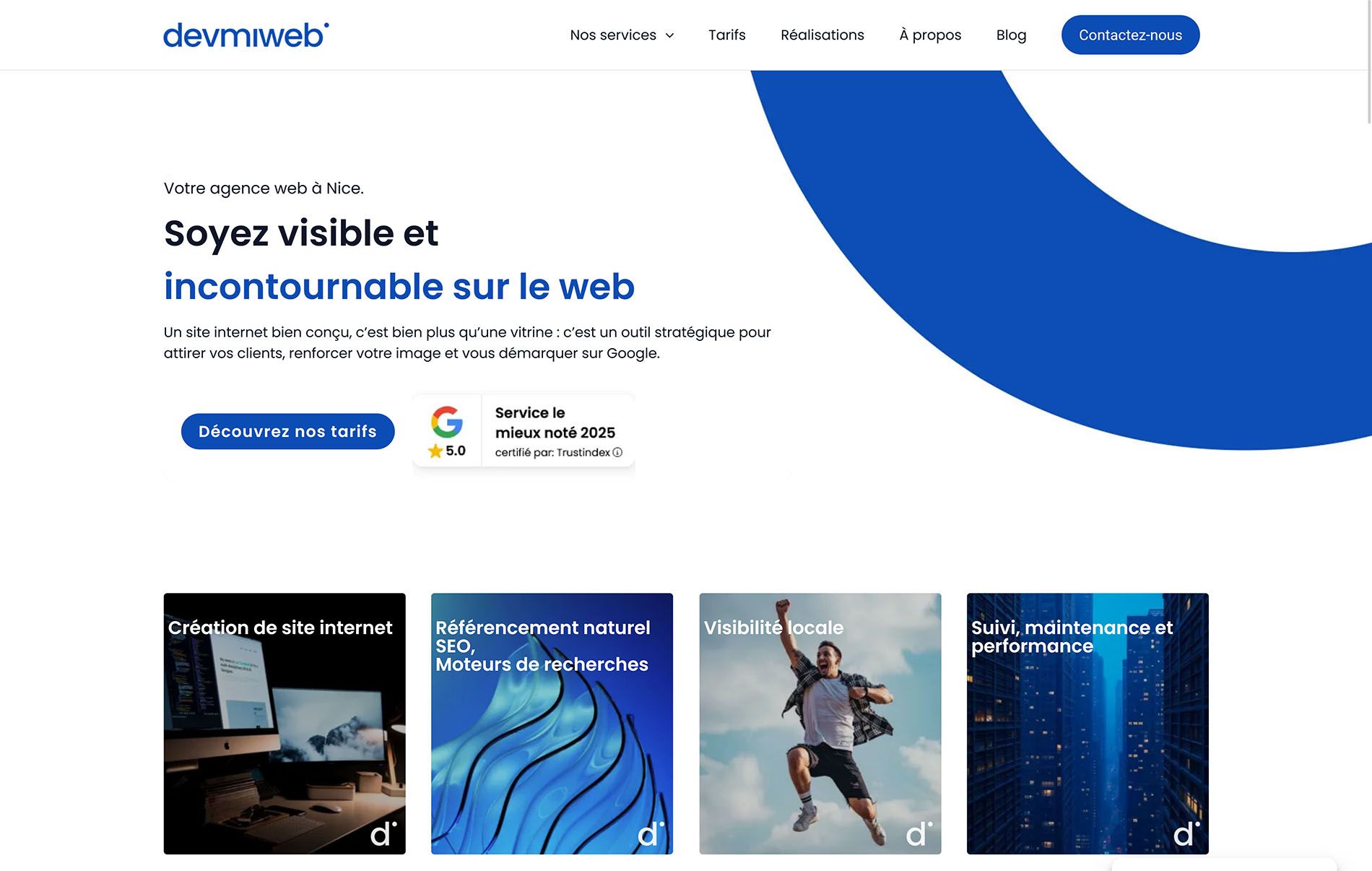Capture d'écran de Devmiweb